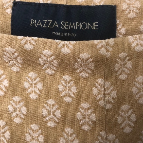 Piazza Sempione Gold Blush capri pant sz 6 - Picture 2 of 5